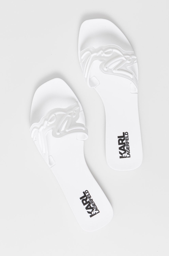 Παντόφλες Karl LagerfeldJELLY KL80008.V11 λευκό SS21
