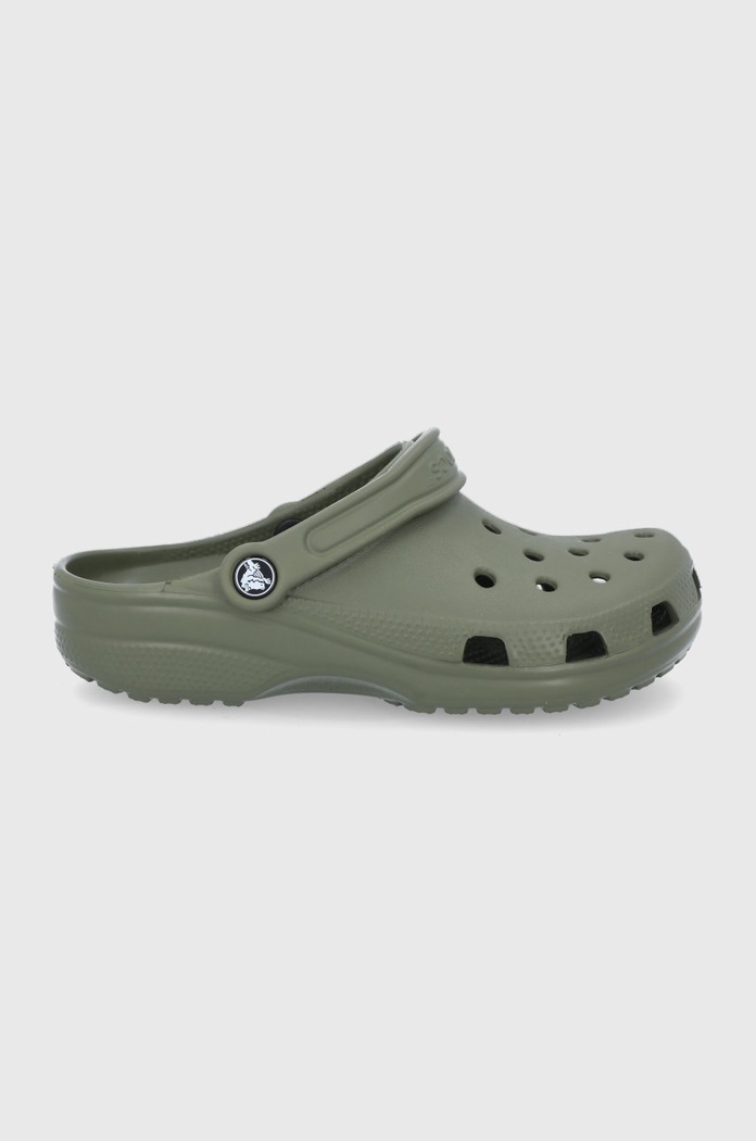 Pantofle Crocs Classic bez podpatku zelená CROCS.CLASSIC.10001.