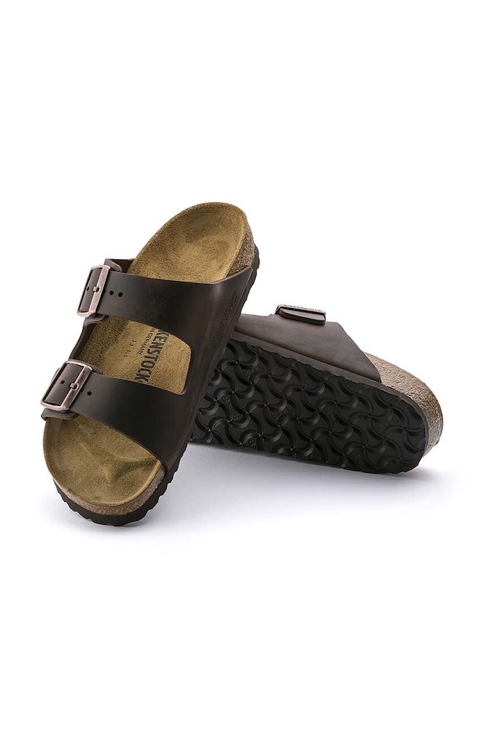 Кожени чехли Birkenstock Arizona 52531 кафяв