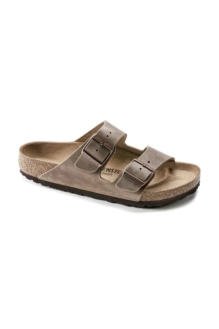Nubukové šľapky Birkenstock Arizona 352201 hnedá SS25