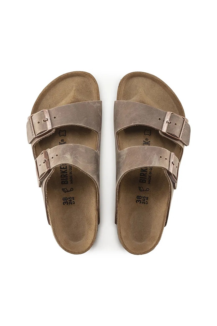Nubukové šľapky Birkenstock Arizona 352201 hnedá