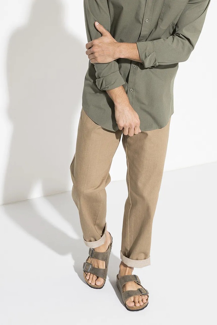 Birkenstock ciabatte slide in pelle Arizona 1019313