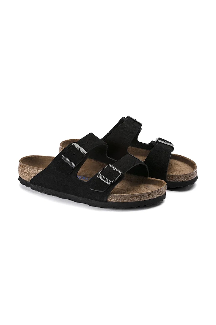 Παπούτσια Παντόφλες σουέτ Birkenstock Arizona 951321 μαύρο