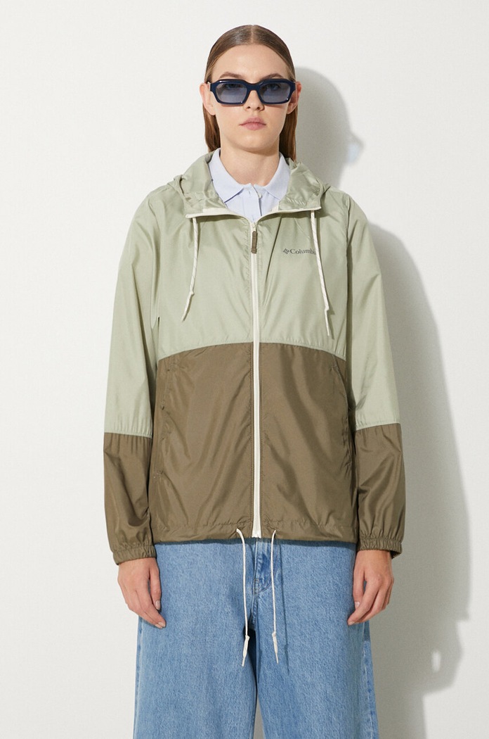 Columbia windbreaker Flash Forward with green 1585911