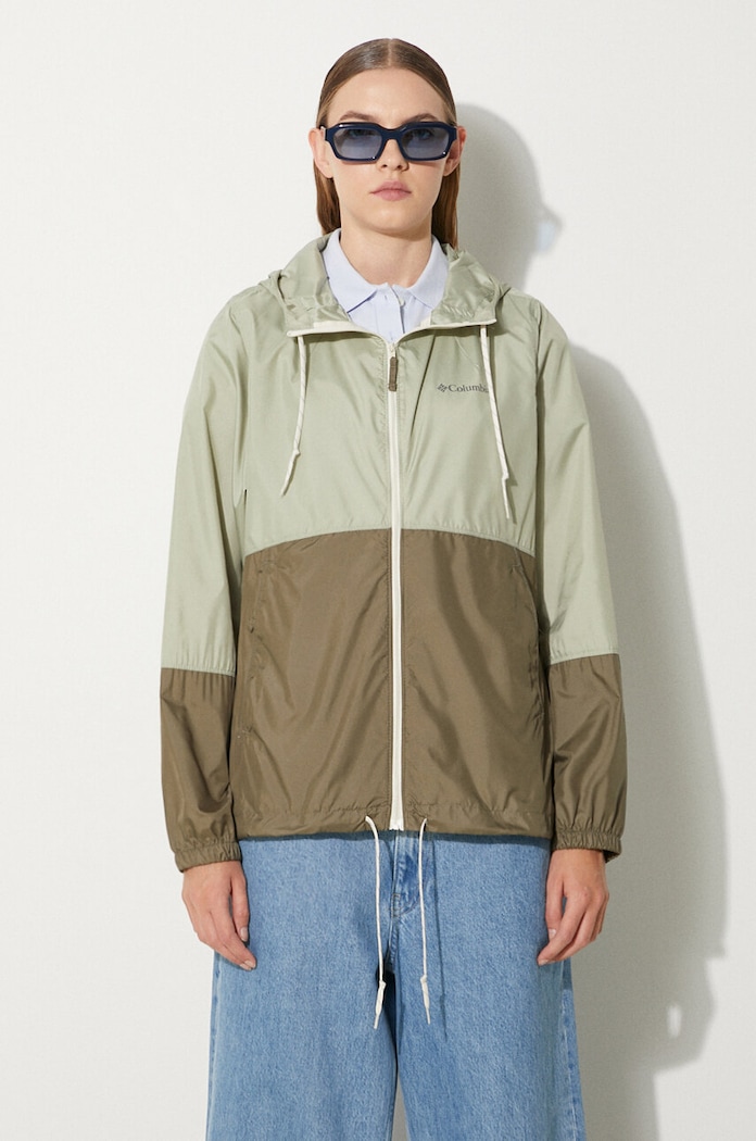 Columbia windbreaker Flash Forward with green 1585911