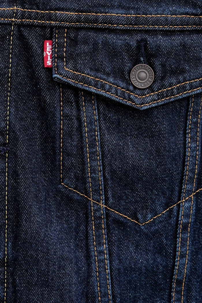 Levi's geacă din denim 72334.0557 bleumarin