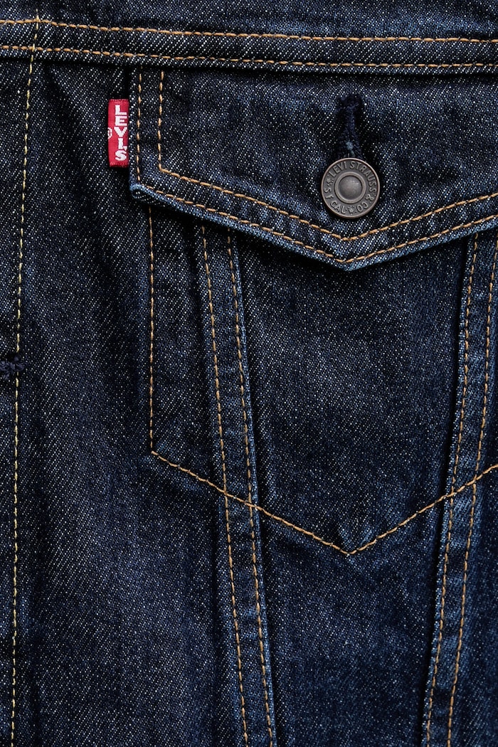 Levi's geacă din denim 72334.0557 bleumarin