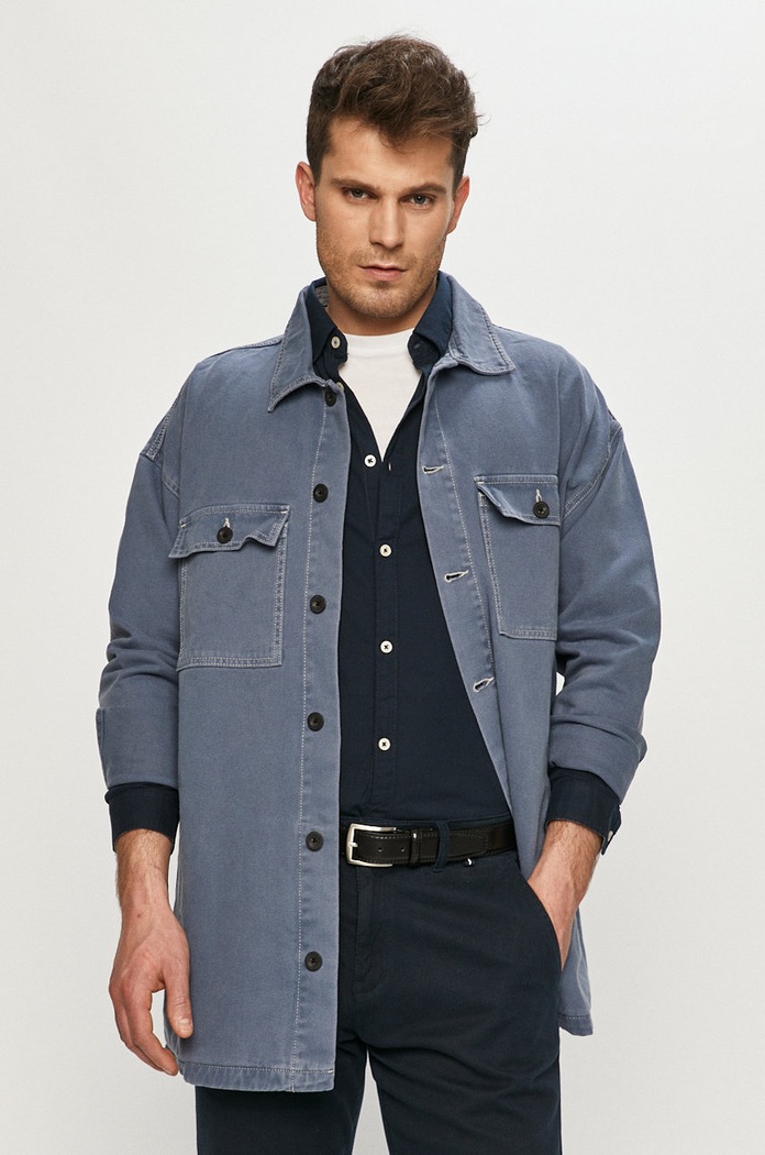 Dr. Denim Kurtka jeansowa bez kaptura niebieski 2111101I690