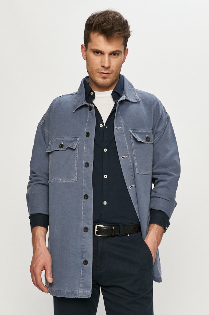 Dr. Denim Kurtka jeansowa bez kaptura niebieski 2111101I690