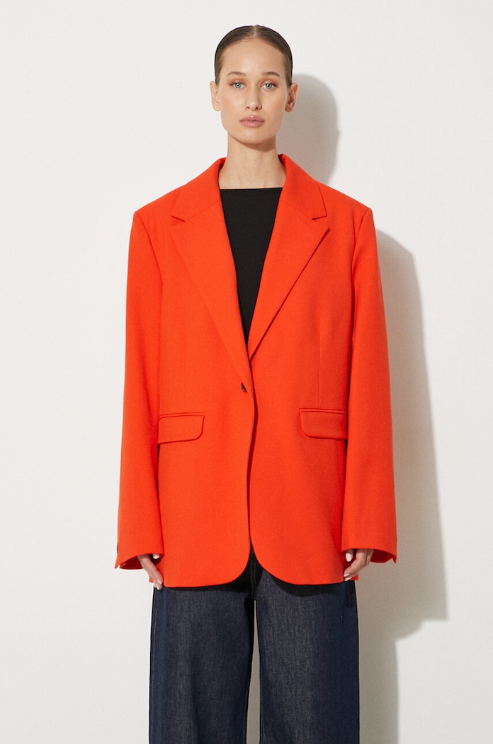 Samsoe Samsoe blazer plain orange F21100157