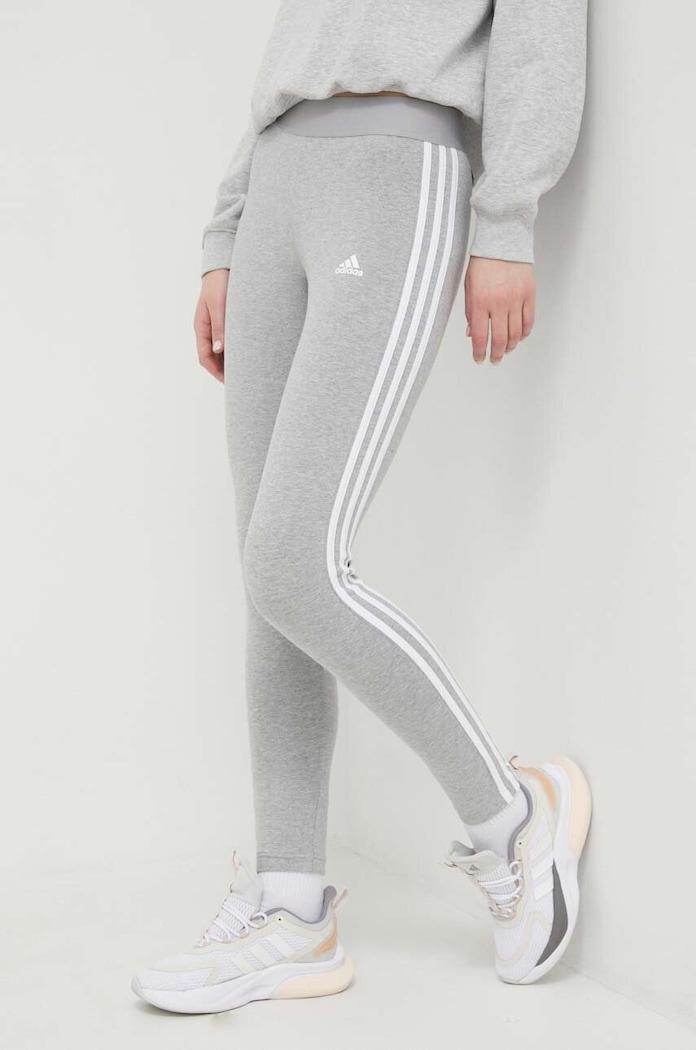 adidas - Κολάν πλεκτό ύφασμα γκρί GV6017