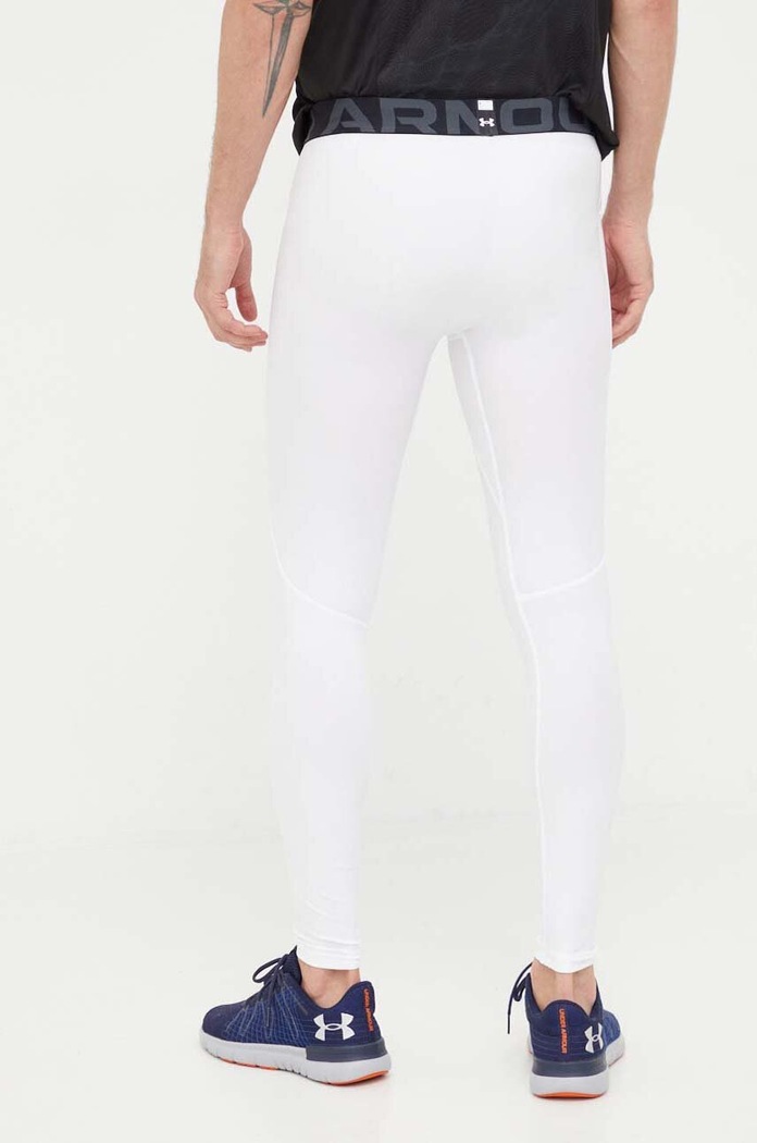 Oblečení Under Armour sportovní legíny pánské HG Armour 1361586 bílá