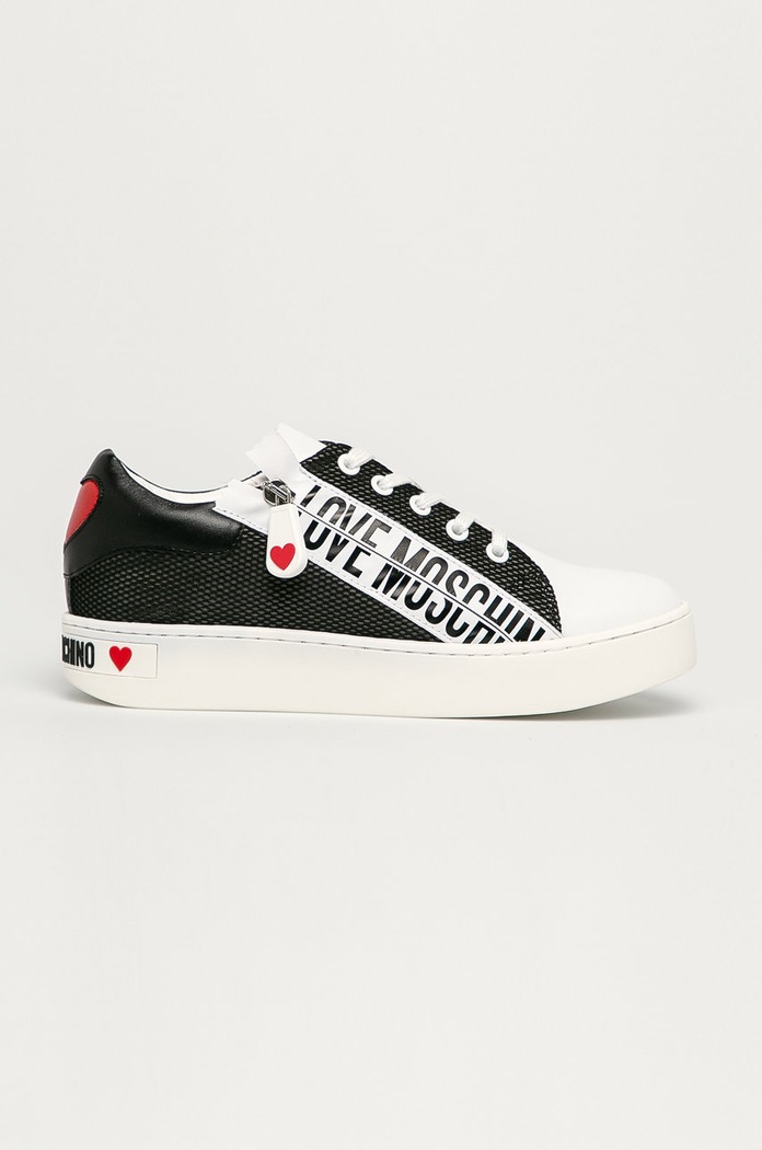 Love Moschino - Buty imitacja skóry licowej czarny JA15083G1CIY100A