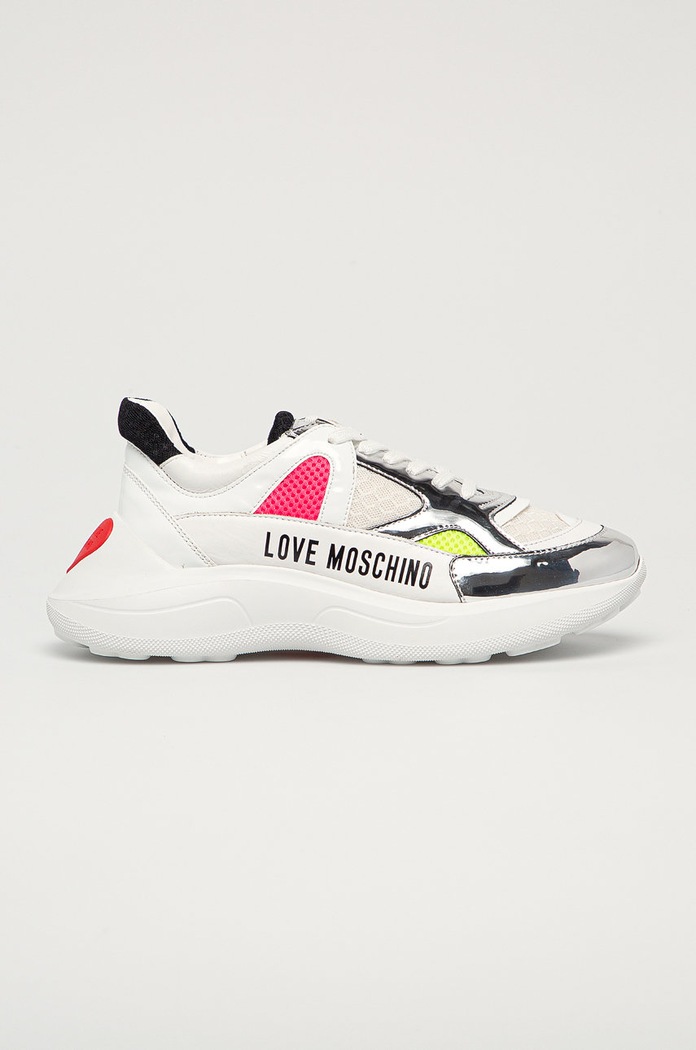Love Moschino - Buty tekstylny biały JA15306G1CIV410A