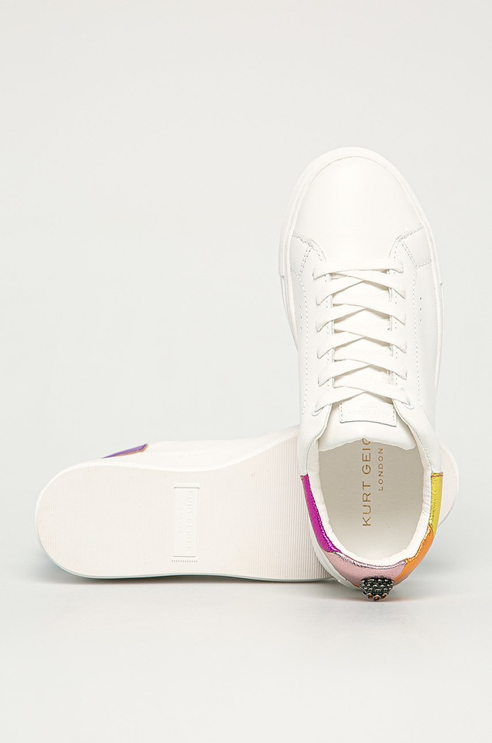 Kurt Geiger London - Кожени обувки Laney Eagle бял LANEY.EAGLE.69