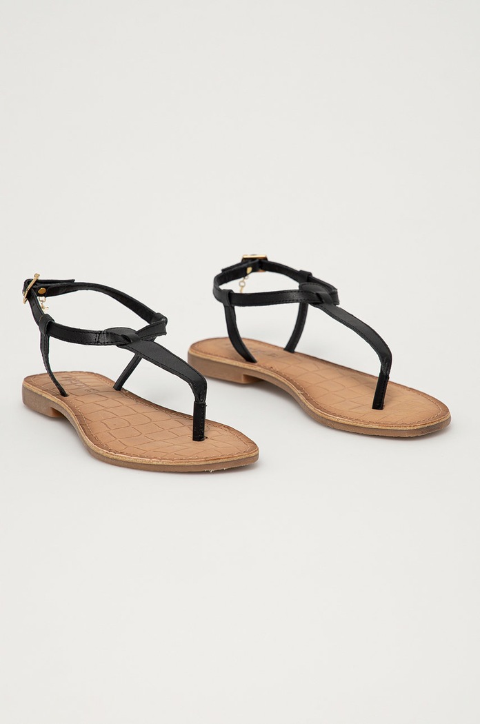 Kožené sandály Mexx MXCY0044W černá SS21
