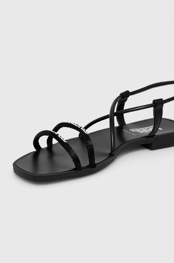 Boty Kožené sandály Karl Lagerfeld KL80435.000 černá