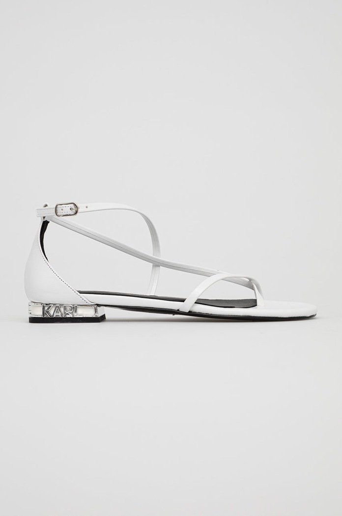 Karl Lagerfeld Sandały KL80529.011 imitacja skóry licowej biały KL80529.011