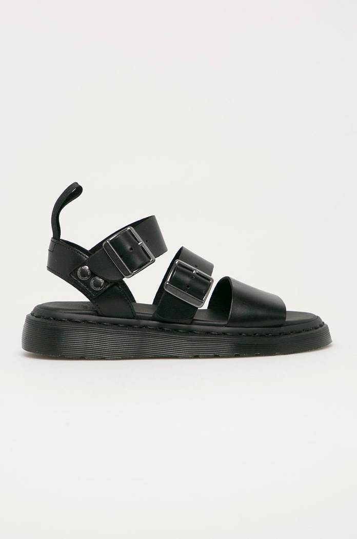 Dr. Martens - Кожени сандали Gryphon платформа черен DM15695001