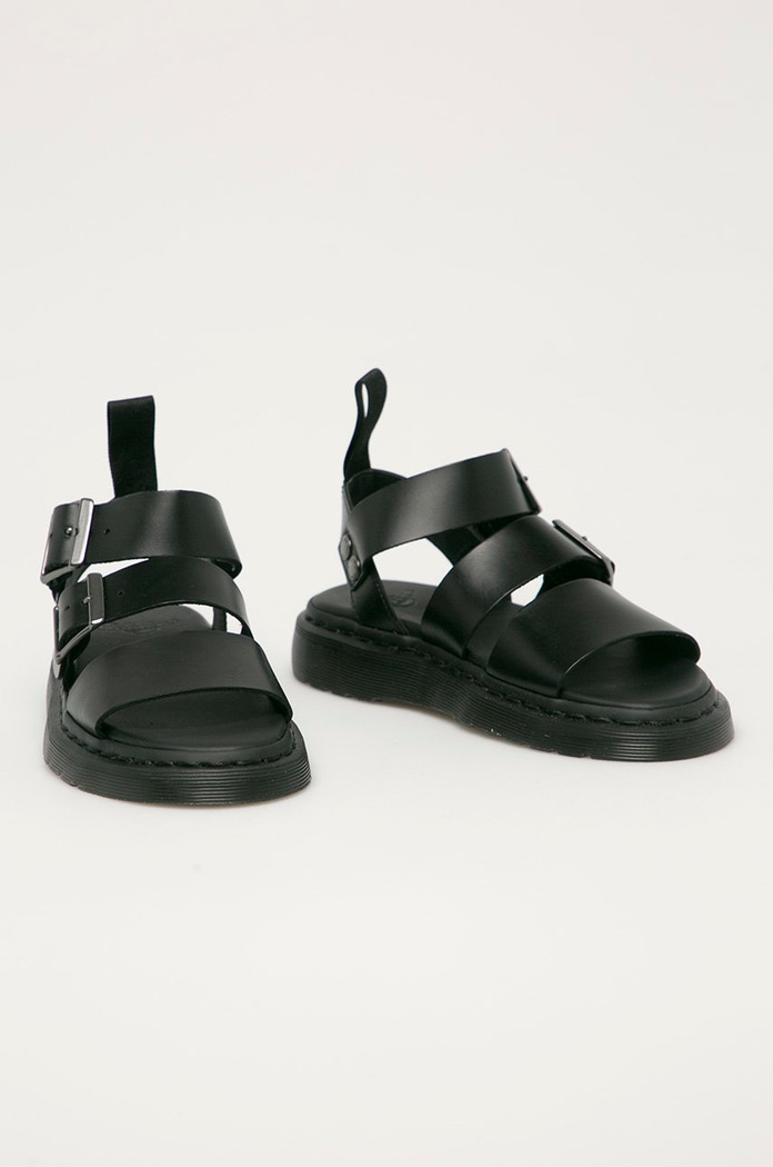Dr. Martens - Кожени сандали Gryphon DM15695001 черен SS19