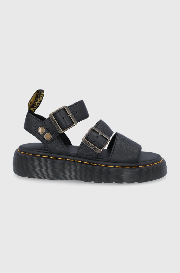 Δερμάτινα πέδιλα Dr. Martens Gryphon Quad άλλο μαύρο DM25720001