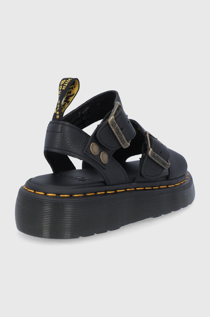 Παπούτσια Δερμάτινα πέδιλα Dr. Martens Gryphon Quad DM25720001 μαύρο