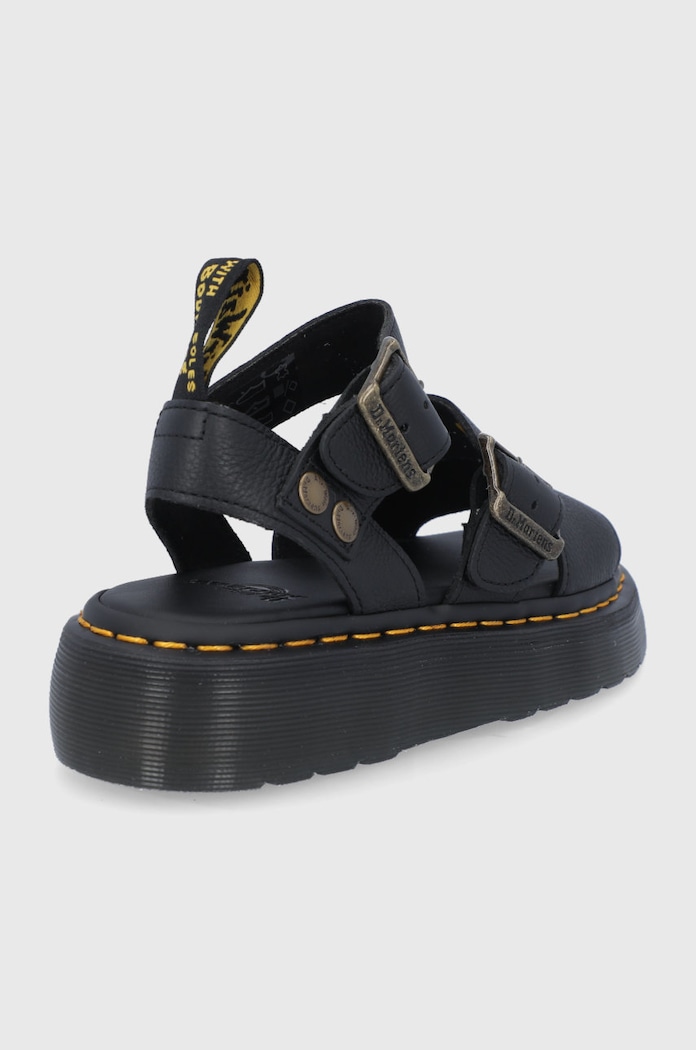 Παπούτσια Δερμάτινα πέδιλα Dr. Martens Gryphon Quad DM25720001 μαύρο