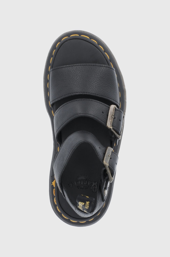 Δερμάτινα πέδιλα Dr. Martens Gryphon Quad μαύρο DM25720001