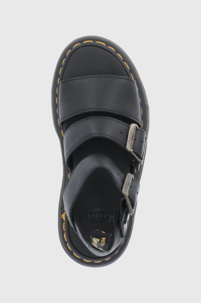 Δερμάτινα πέδιλα Dr. Martens Gryphon Quad μαύρο DM25720001