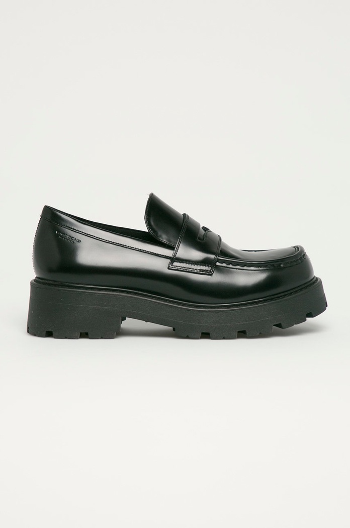 Vagabond Shoemakers - Mokasyny skórzane Cosmo 2.0 skóra lakierowana czarny 5049.504.20