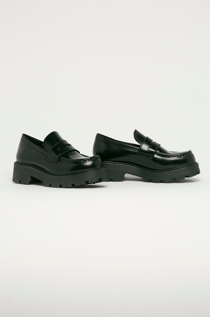Vagabond Shoemakers - Mokasyny skórzane Cosmo 2.0 5049.504.20 czarny AW22