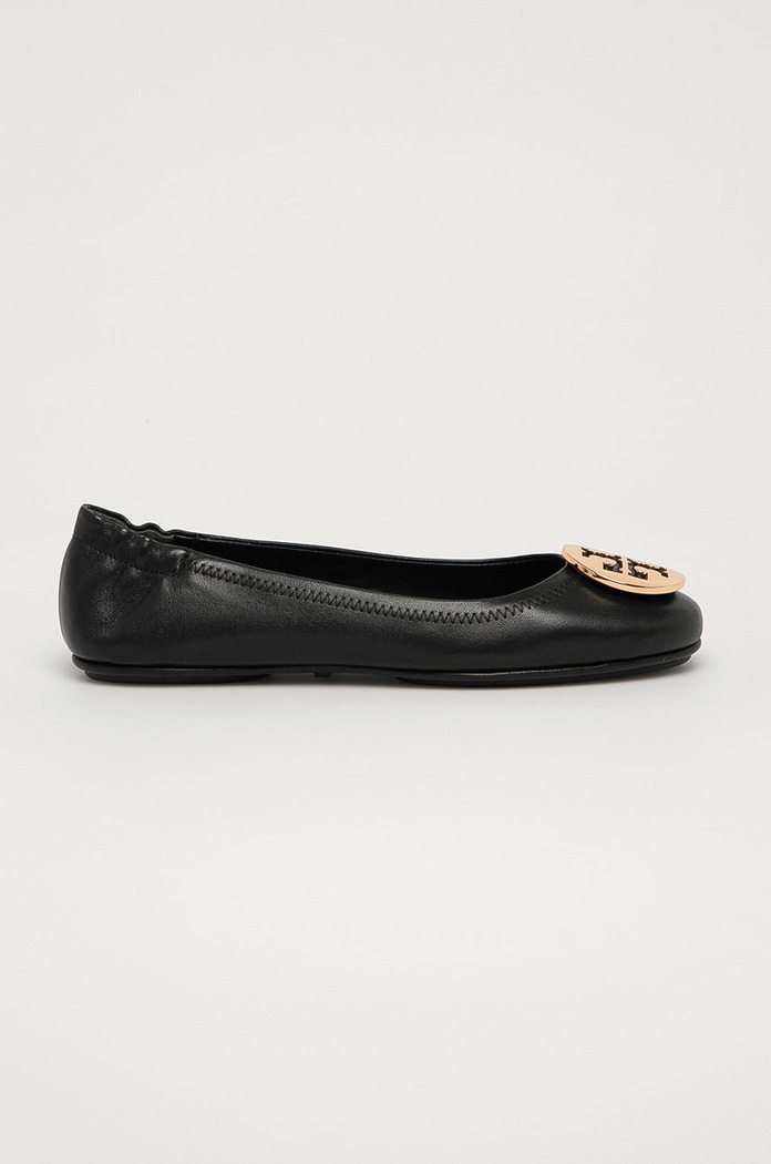 Tory Burch - Kožené baleríny černá 50393.013
