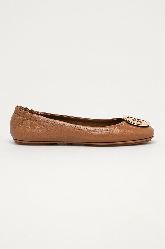 Tory Burch - Bőr balerina cipő bézs 50393.232