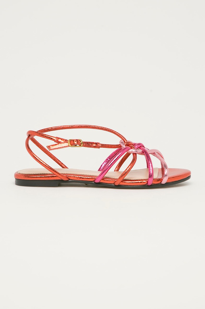 Kožené sandále Marciano by Guess usňová koža ružová 1GG9G2.9566Z