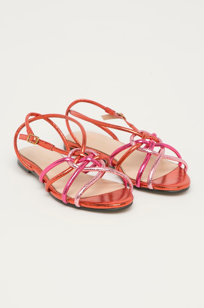Kožené sandále Marciano by Guess 1GG9G2.9566Z ružová SS21