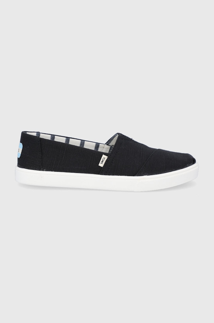Toms espadrilles textil fekete 10013515