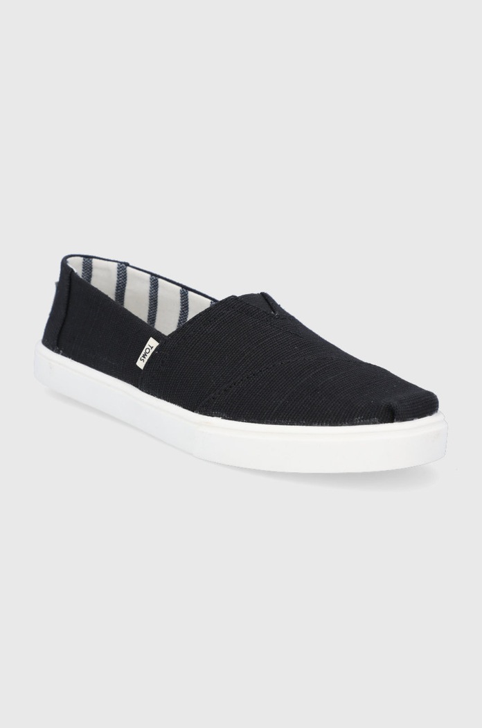 Toms espadrilles 10013515 fekete SS22