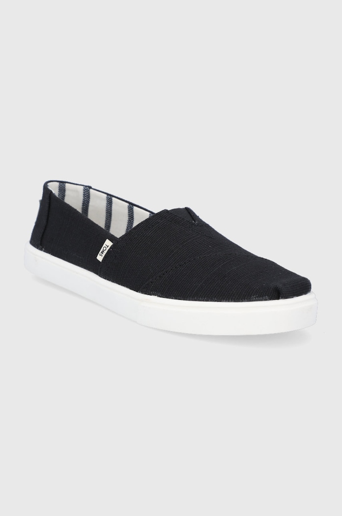 Toms espadrilles 10013515 fekete SS22