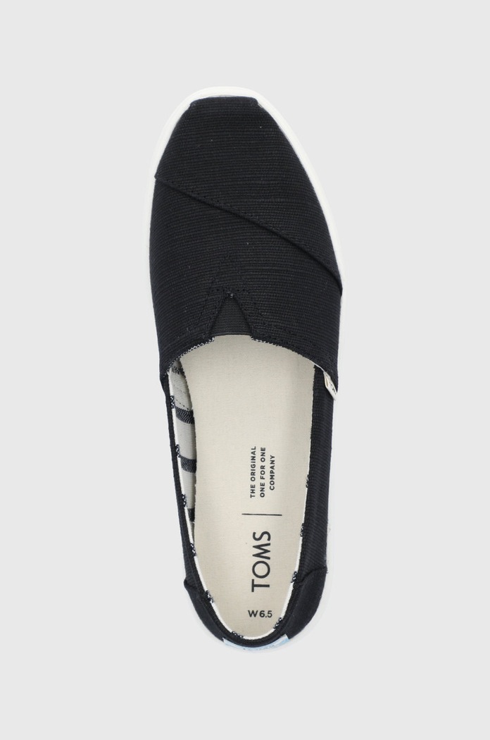Toms espadrilles fekete 10013515