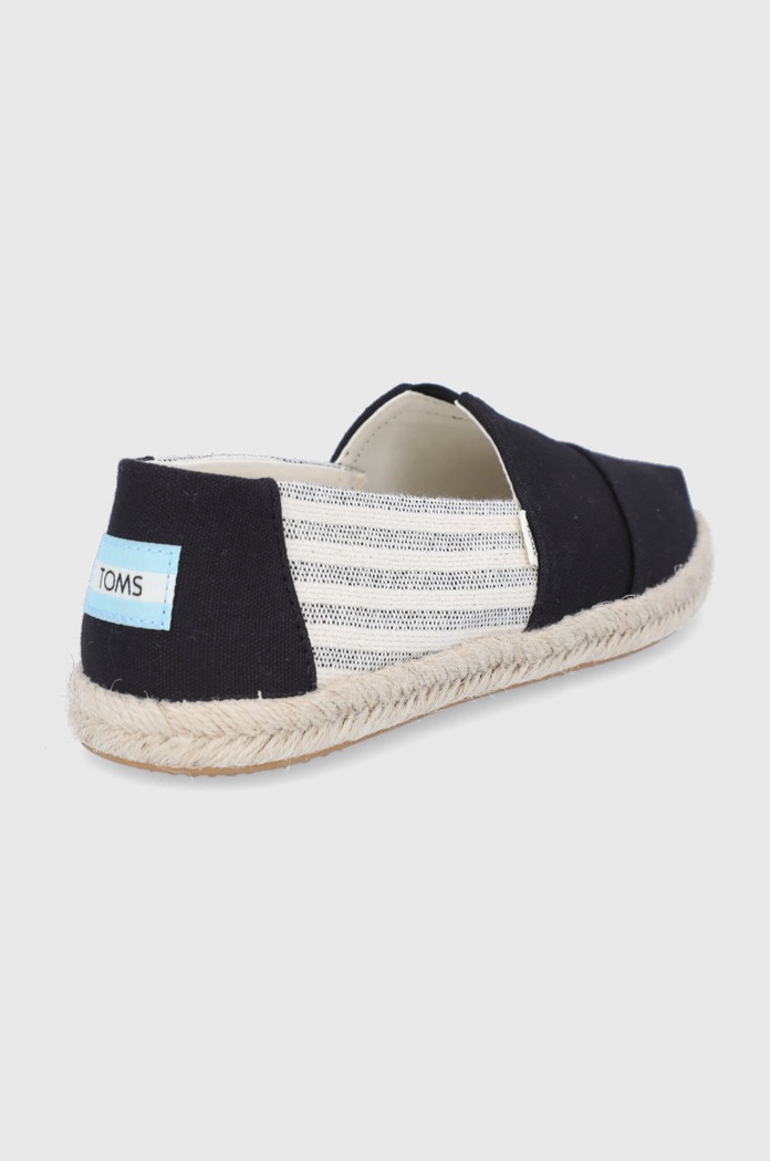 Boty Espadrilky Toms University Stripes 10016264 černá