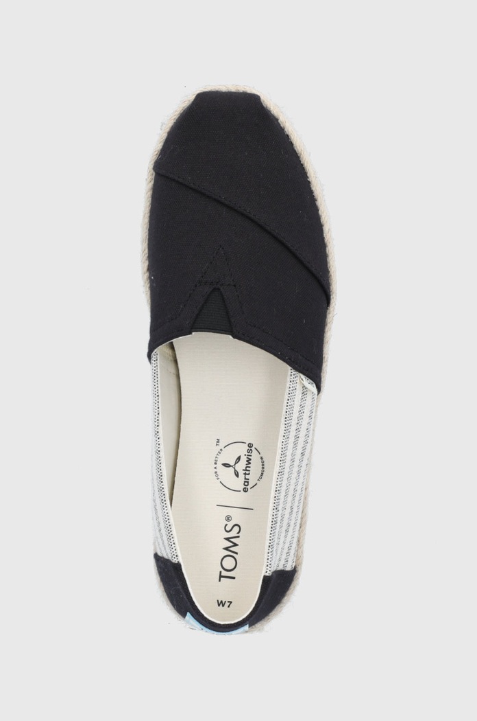 Espadrilky Toms University Stripes černá 10016264
