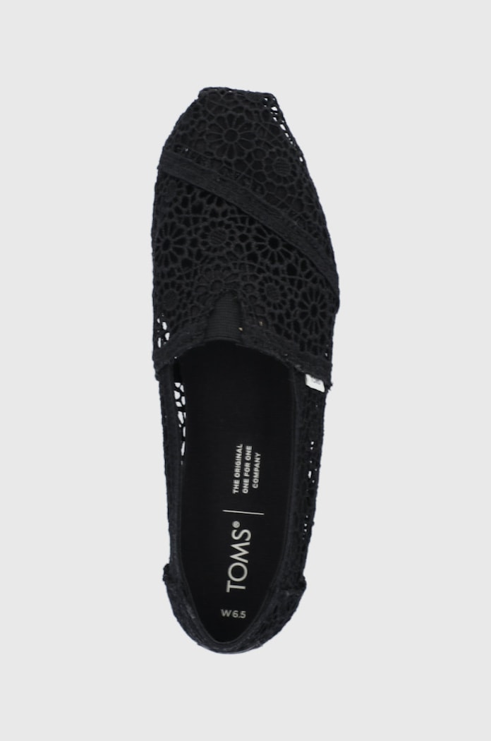 Espadrile Toms Moroccan Crochet Alpargata crna 10016254
