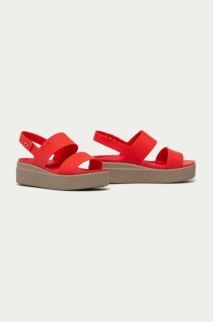 Sandály Crocs Brooklyn Low Wedge KLYN.LOW.WEDGE.W.206453 oranžová SS26