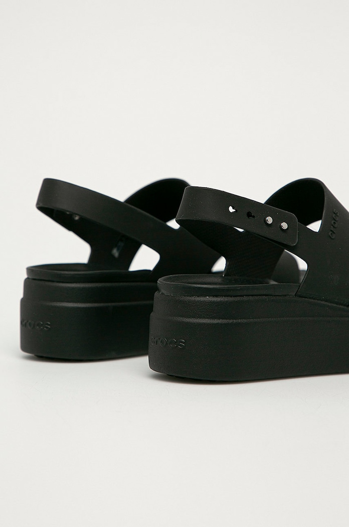 Παπούτσια Σανδάλια Crocs Crocs Brooklyn Low Wedge W Brooklyn Low Wedge KLYN.LOW.WEDGE.W.206453 μαύρο