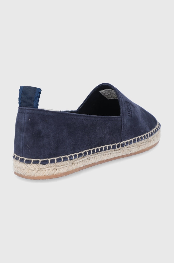 Obuwie BOSS Espadryle zamszowe 50454943.401 50454943.401 granatowy