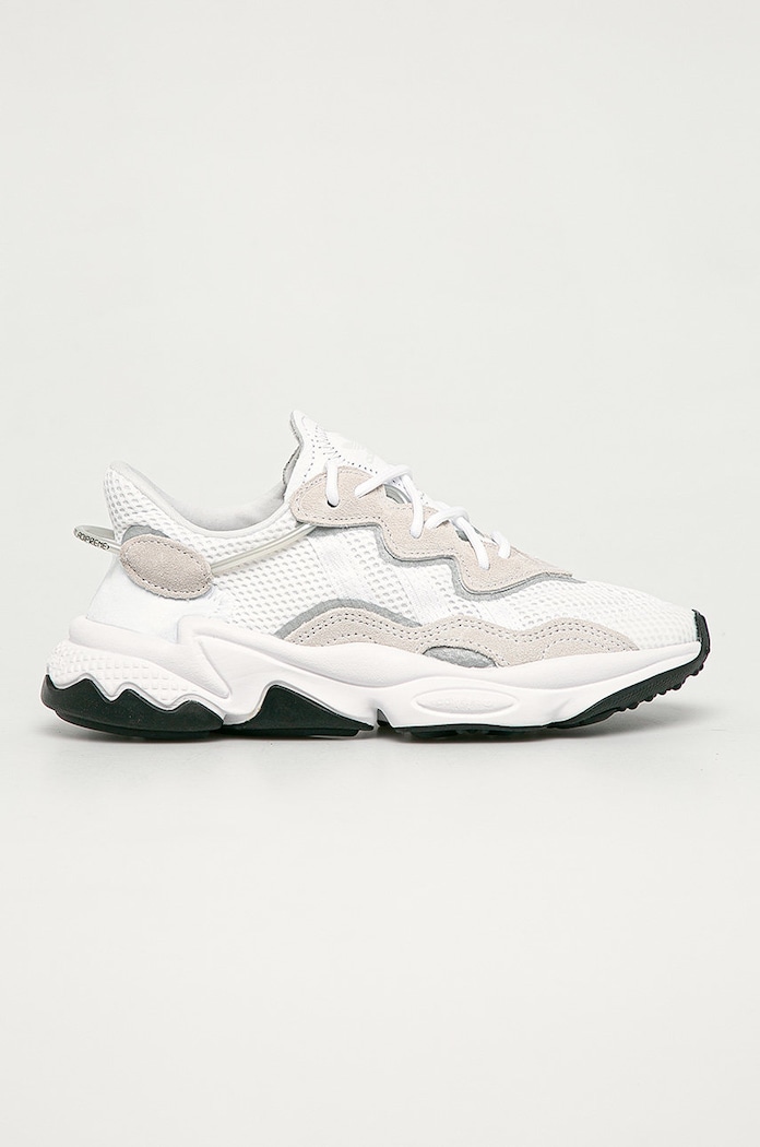 Boty adidas Originals Ozweego semišová kůže bílá EE7773