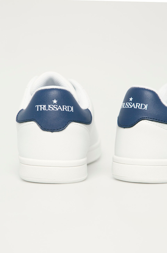 Încălțăminte Trussardi Jeans - Ghete de piele 77A00360.9Y099998 alb