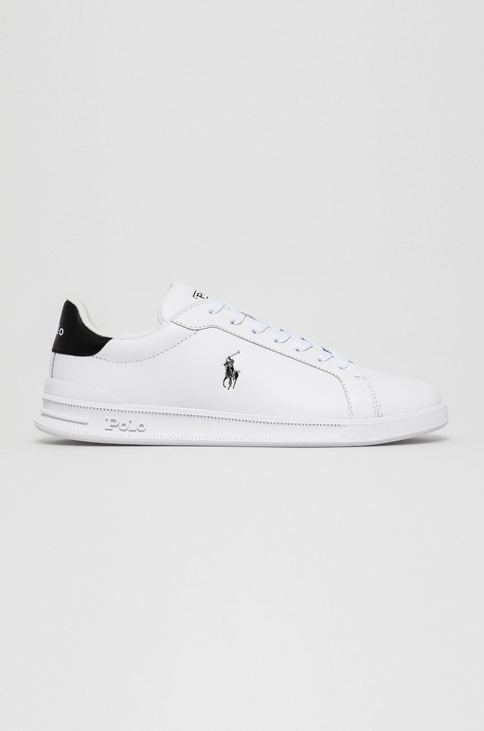 Kožená obuv Polo Ralph Lauren Hrt Ct II biela 809829824005