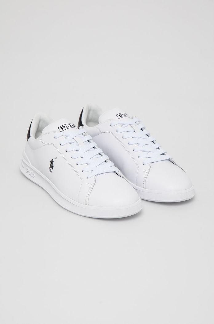 Kožená obuv Polo Ralph Lauren Hrt Ct II 809829824005 biela AA00
