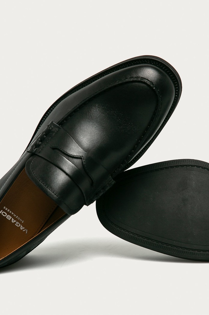 Vagabond Shoemakers - Bőr mokaszin Mario fekete 4961.001.20